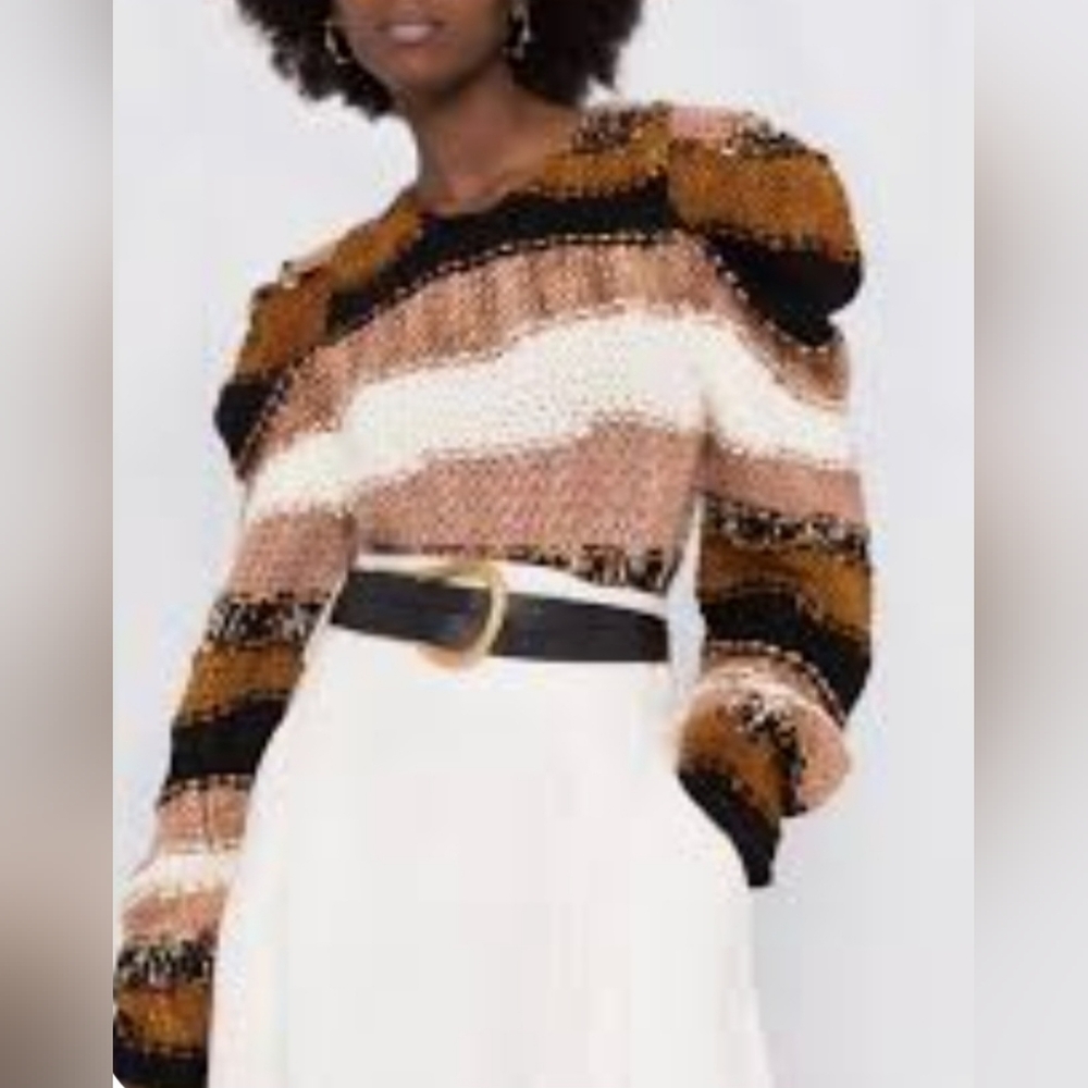 Ulla Johnson Merino Wool Puff Sleeve Sweater